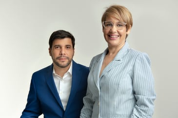 Arturo López Valerio y Aura Vargas Jiménez, ejecutivos de la firma Tabuga.