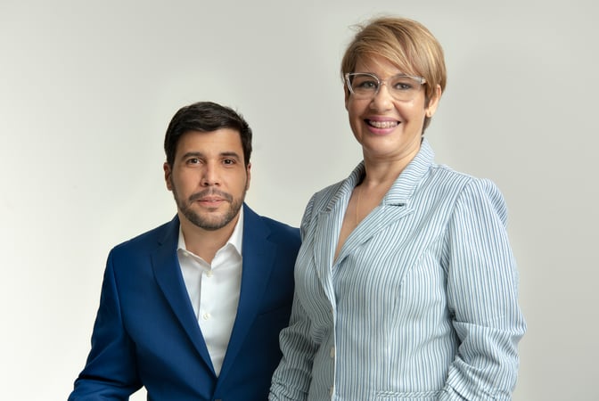 Arturo López Valerio y Aura Vargas Jiménez, ejecutivos de la firma Tabuga.